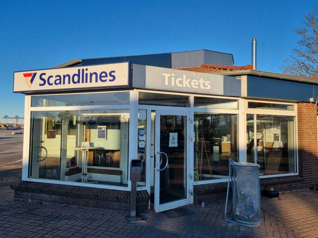 Scandlines ticketcounter in Puttgarden
