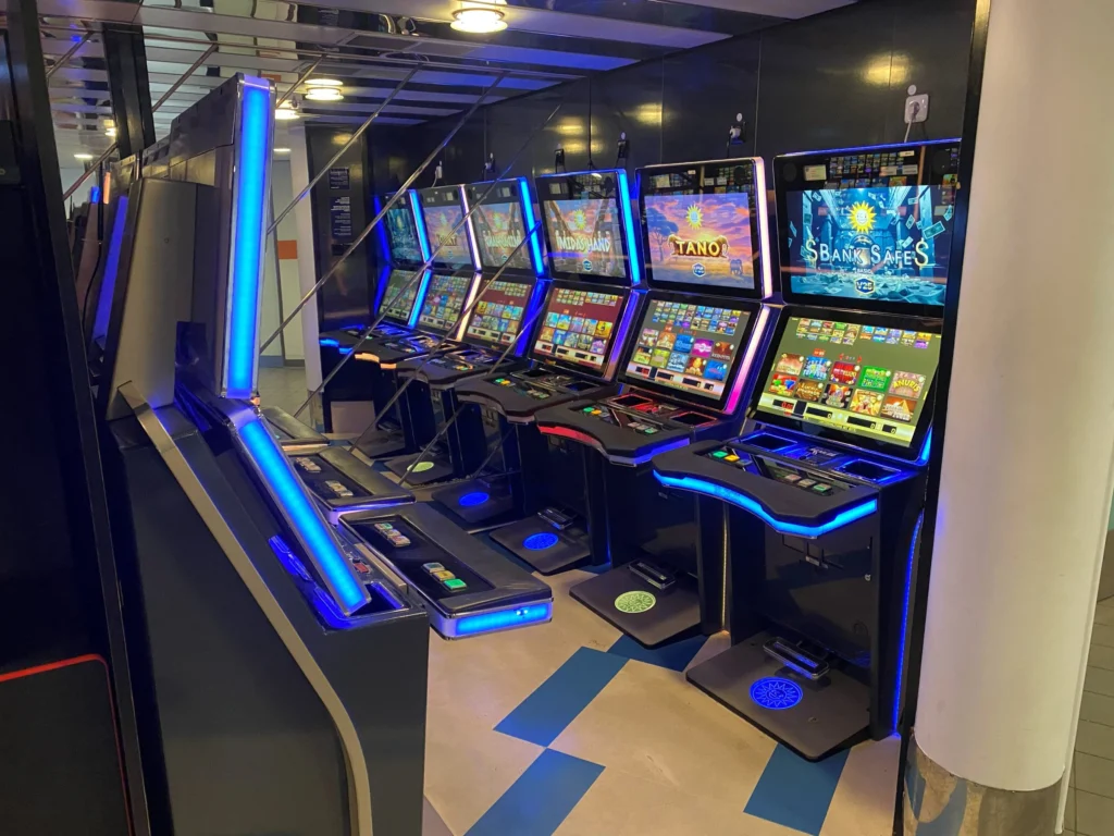 Speelautomaten op de ferry